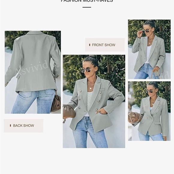 Casual Pocketed Blazer / Jacket - Picture 5 of 6